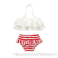 Jasooo Toddler Baby Girls Bikini Swimsuit Girl Swimwear Two-Piece S M L Red B07FZ5NKMW